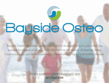 Tablet Screenshot of baysideosteo.com.au